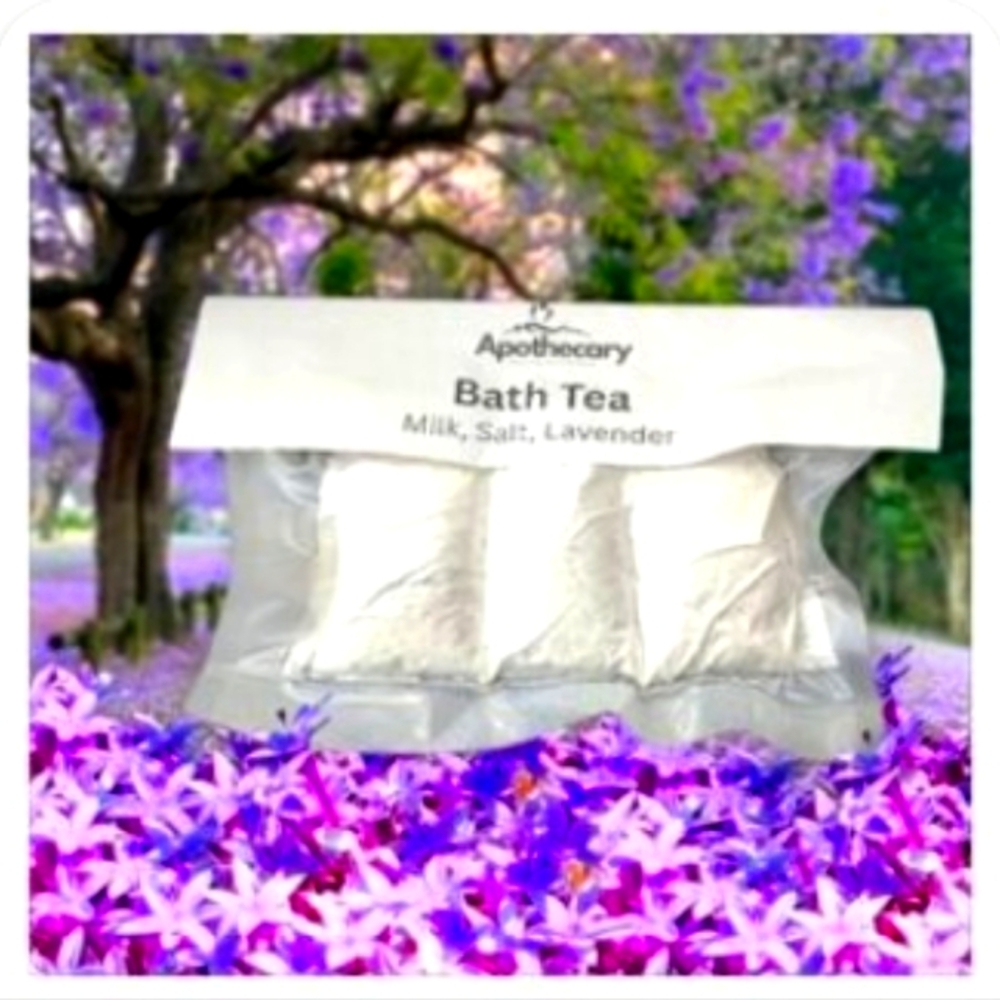 4/$15 Milk Bath Tea -  Lavender - Self Care Soak Holistic Handmade